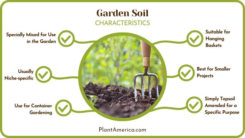 Garden hand fork in soil Garden hand fork in soil