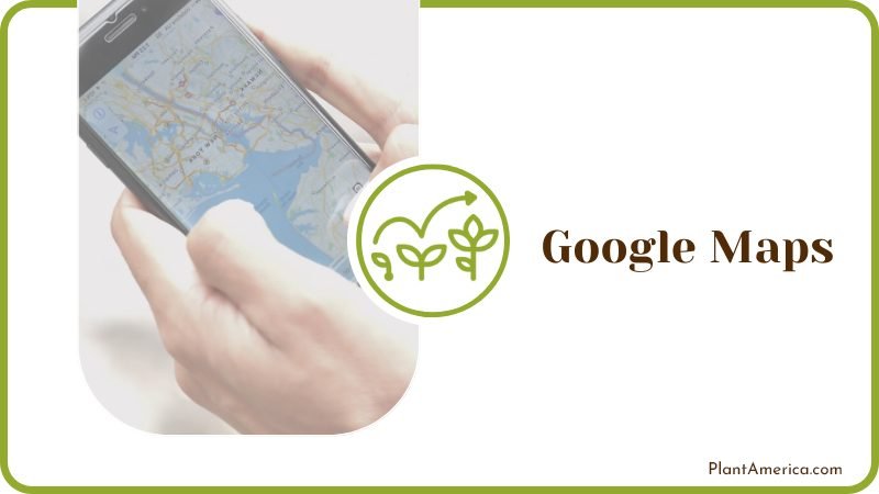 Google Maps has a distance measuring tool Plant America