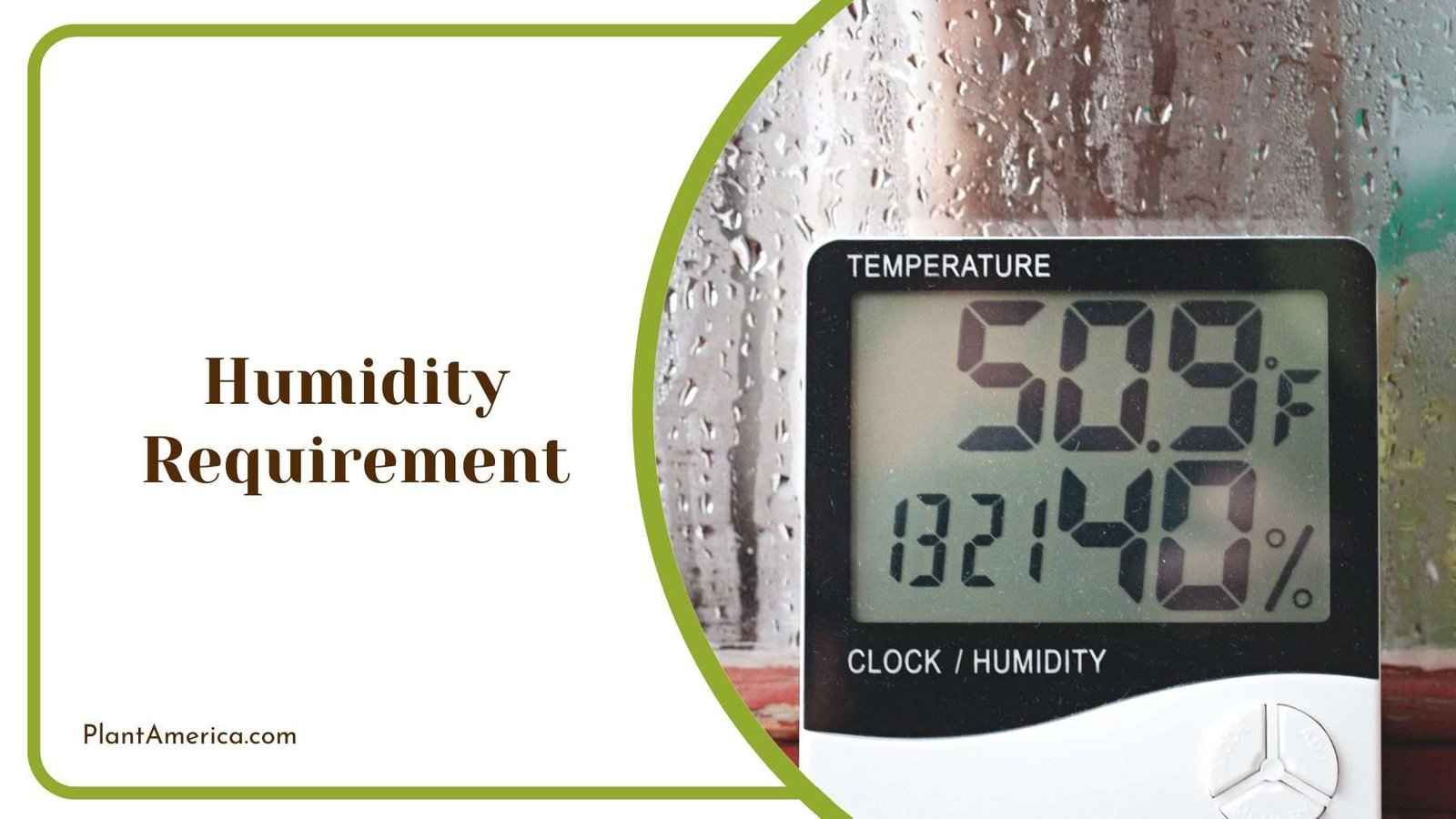 Humidity Digital Device Plant America