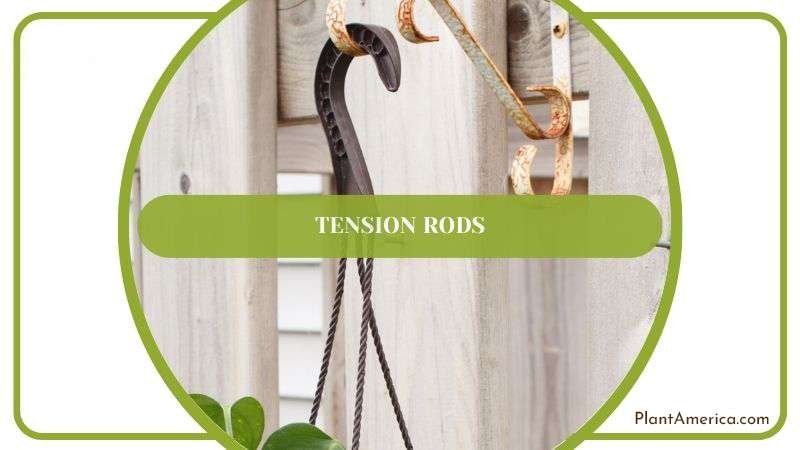 Tension Rods to Hang Plant Plant America