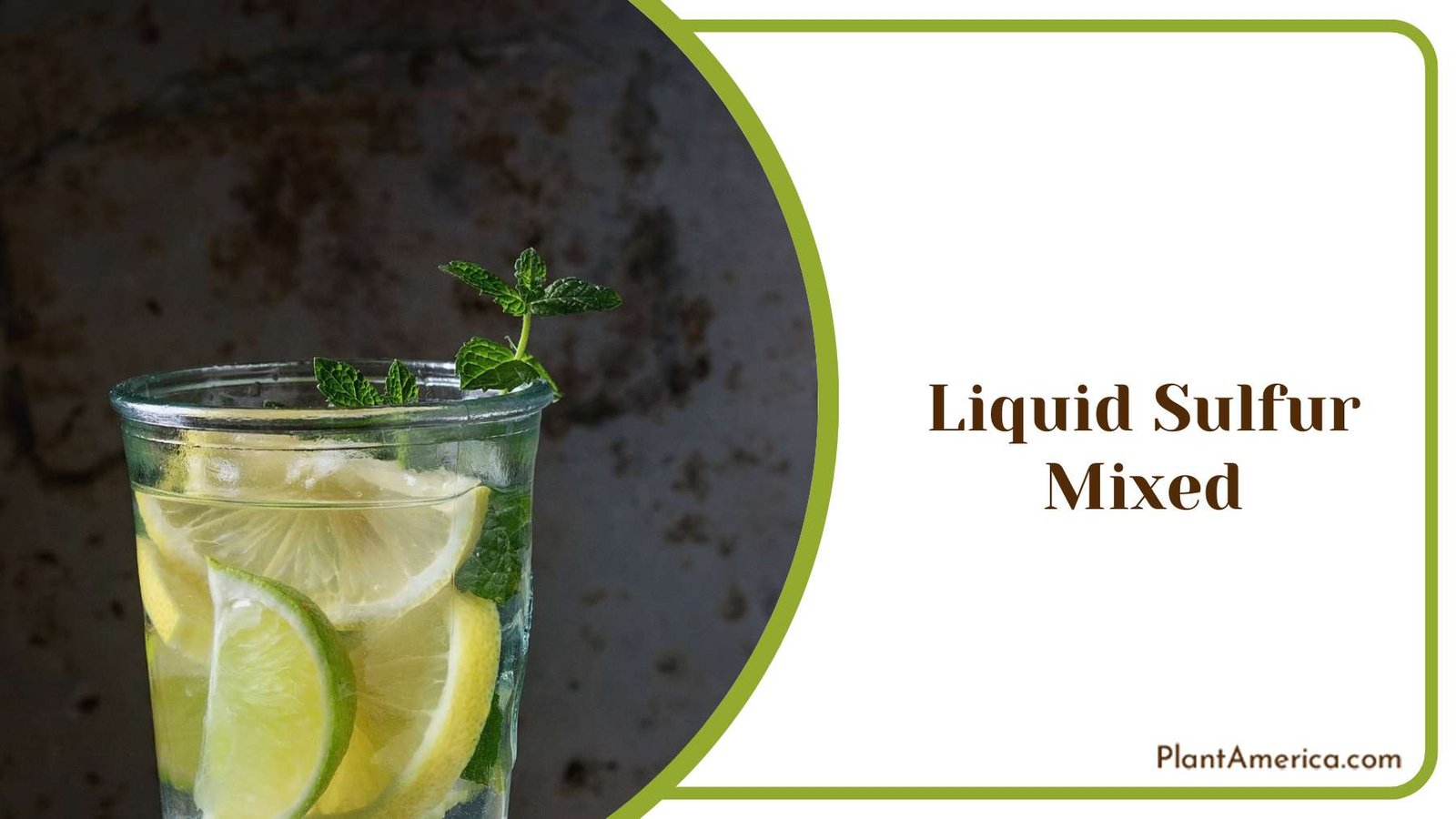 Liquid Sulfur Mixed With Lime Plant America